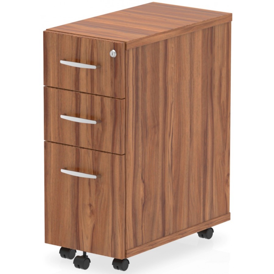 Rayleigh 3 Drawer Tall Narrow Under Desk Pedestal